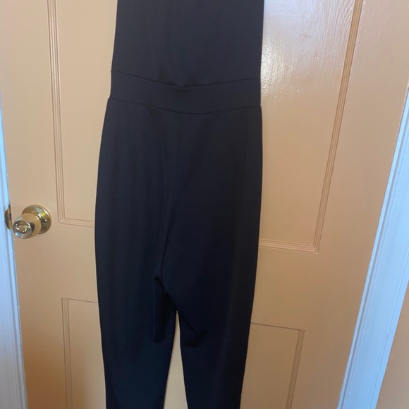 Strapless black jumpsuit - Picture 2 of 8